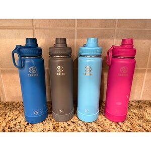 4 takeya 24oz metal water bottles